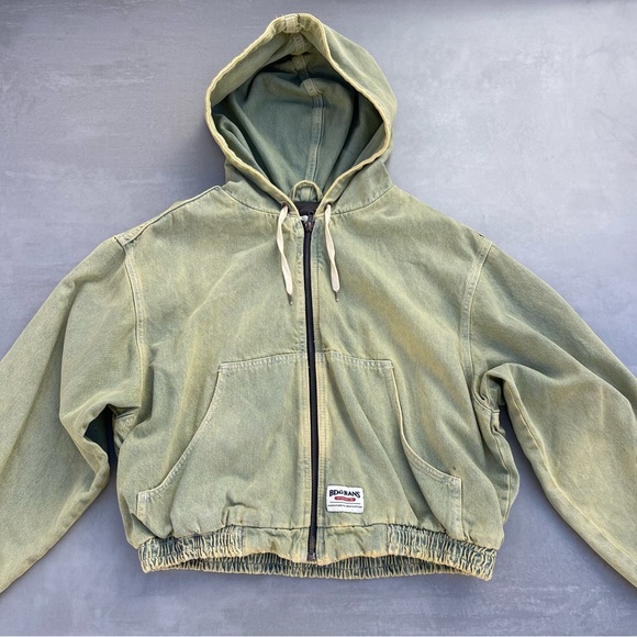 Urban Outfitters Jackets & Blazers - Acid Wash Oversized Denim Hoodie